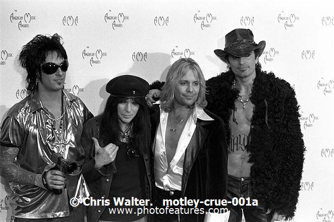 Photo of Motley Crue for media use , reference; motley-crue-001a,www.photofeatures.com