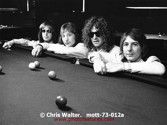 Photo of Mott The Hoople for media use , reference; mott-73-012a,www.photofeatures.com
