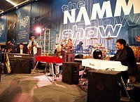 Jeff Lorber, David Benoit and George Duke play new Rhodes keyboards at NAMM Show tribute to Harold Rhodes January 18th 2007<br>Photo by Chris Walter/Photofeatures