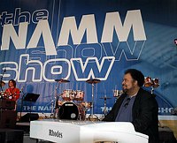 George Duke plays new Rhodes keyboards at NAMM Show tribute to Harold Rhodes January 18th 2007<br>Photo by Chris Walter/Photofeatures