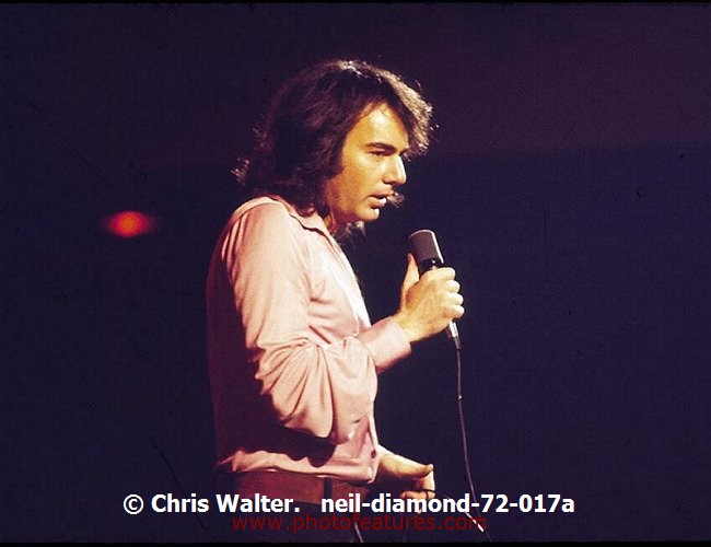Photo of Neil Diamond for media use , reference; neil-diamond-72-017a,www.photofeatures.com