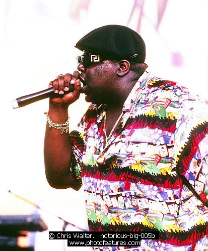 Photo of Notorious BIG by Chris Walter , reference; notorious-big-005b,www.photofeatures.com