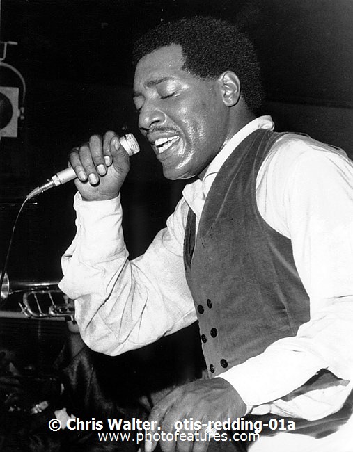 Photo of Otis Redding for media use , reference; otis-redding-01a,www.photofeatures.com