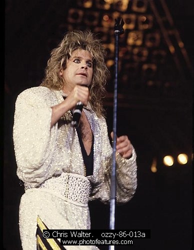 Photo of Ozzy Osbourne for media use , reference; ozzy-86-013a,www.photofeatures.com