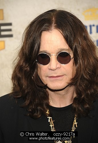 Photo of Ozzy Osbourne for media use , reference; ozzy-9217a,www.photofeatures.com