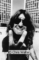 Photo of Ozzy Osbourne 1979<br> Chris Walter<br>
