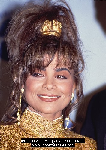 Photo of Paula Abdul by Chris Walter , reference; paula-abdul-002a,www.photofeatures.com