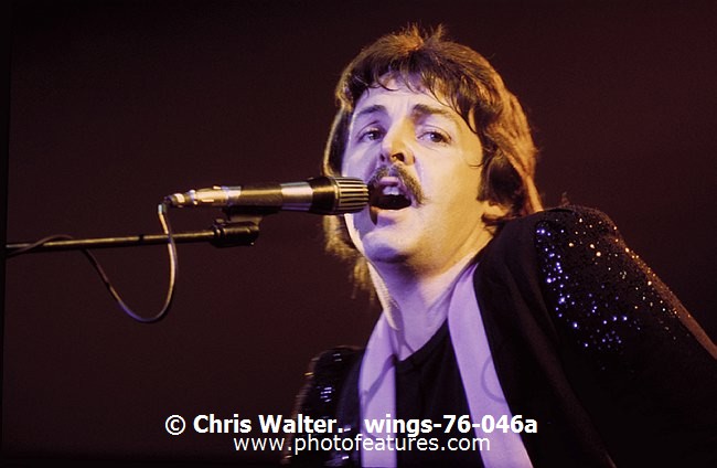 Photo of Wings Paul McCartney and Linda McCartney for media use , reference; wings-76-046a,www.photofeatures.com