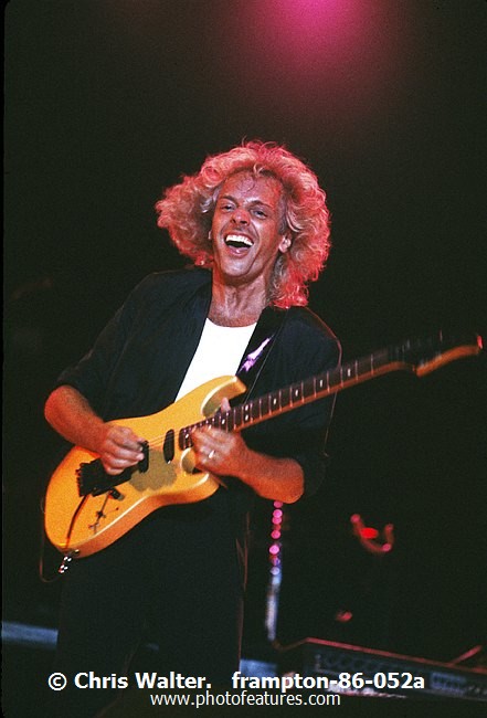Photo of Peter Frampton for media use , reference; frampton-86-052a,www.photofeatures.com