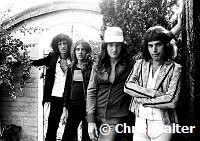 Queen 1975 Brian May Roger Taylor John Deacon and Freddie Mercury at Ridge Farm in Surrey August 1st 1975<br> Chris Walter