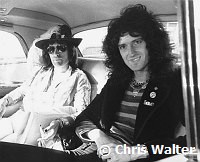 Queen 1975 Freddie Mercury and  Brian May<br> Chris Walter<br>
