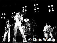 Queen 1975 John Deacon, Freddie Mercury, Roger Taylor and Brian May<br> Chris Walter<br>