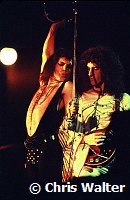 Queen 1976 Freddie Mercury and Brian May<br> Chris Walter<br>