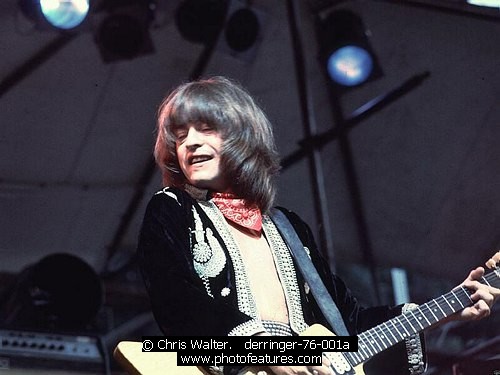 Photo of Rick Derringer by Chris Walter , reference; derringer-76-001a,www.photofeatures.com