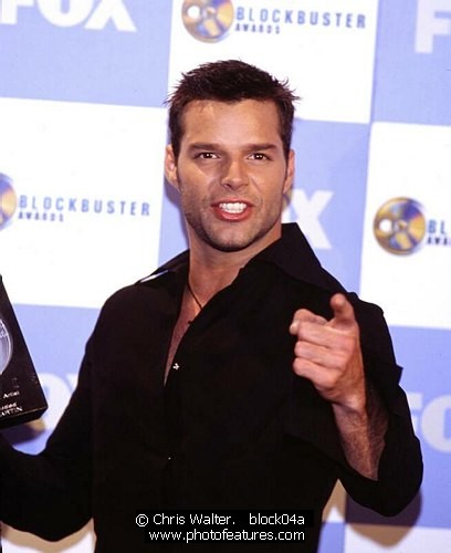 Photo of Ricky Martin by Chris Walter , reference; block04a,www.photofeatures.com