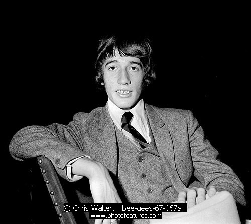 Photo of Robin Gibb for media use , reference; bee-gees-67-067a,www.photofeatures.com