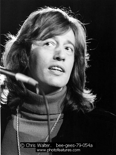 Photo of Robin Gibb for media use , reference; bee-gees-79-054a,www.photofeatures.com