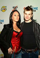 Photo of David Gallagher (7th Heaven tv series) and guest<br>at the 2004 Rock The Vote  Awards at the Hollywood Palladium