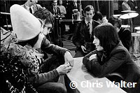 Rolling Stones 1968 Mick Jagger with Keith Moon and Pete Townshend at &quotRock and Roll Circus"<br><br> Chris Walter<br><br>