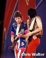 Rolling Stones 1982 Mick Jagger and Ron Wood<br><br>