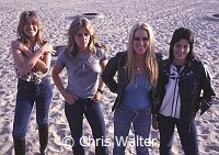 Runaways 1978 Vicki Blue, Sandy West, Lita Ford, Joan Jett<br> Chris Walter<br>