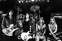 The Runaways 1978 Laurie McAllister, Joan Jett, Sandy West and Lita Ford