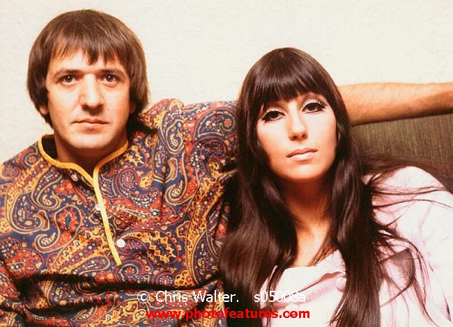 Photo of Sonny and Cher for media use , reference; s05008a,www.photofeatures.com