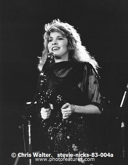 Photo of Stevie Nicks for media use , reference; stevie-nicks-83-004a,www.photofeatures.com