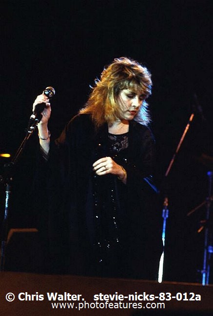 Photo of Stevie Nicks for media use , reference; stevie-nicks-83-012a,www.photofeatures.com