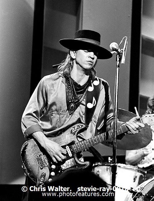 Photo of Stevie Ray Vaughan for media use , reference; stevie-ray-001a,www.photofeatures.com