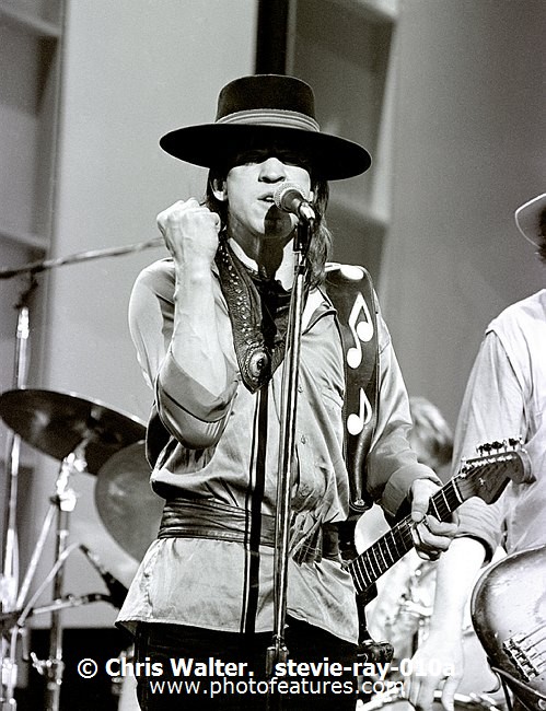 Photo of Stevie Ray Vaughan for media use , reference; stevie-ray-010a,www.photofeatures.com