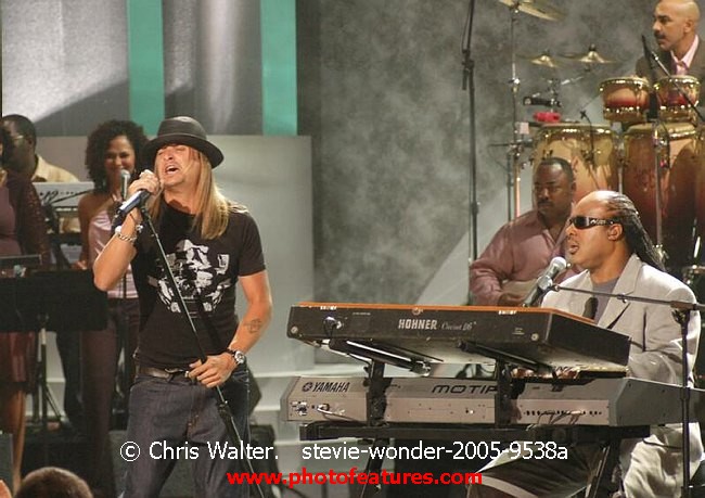 Photo of Stevie Wonder for media use , reference; stevie-wonder-2005-9538a,www.photofeatures.com