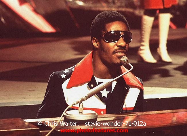 Photo of Stevie Wonder for media use , reference; stevie-wonder-71-012a,www.photofeatures.com