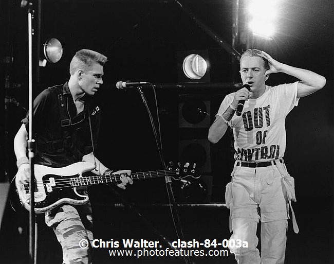Photo of The Clash for media use , reference; clash-84-003a,www.photofeatures.com