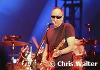 The Who 2002  Pete Townshend at the Hollywood Bowl at beginning of their first show after the death of their co-founder John Entwistle. At left is Pino Palladino.<br><br>