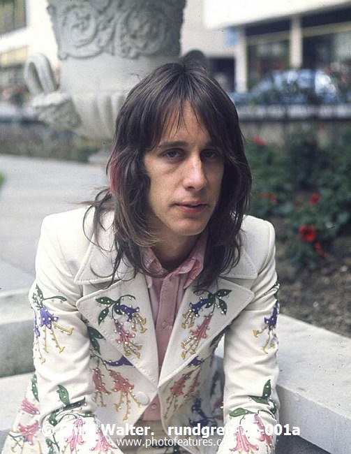 Photo of Todd Rundgren for media use , reference; rundgren-73-001a,www.photofeatures.com