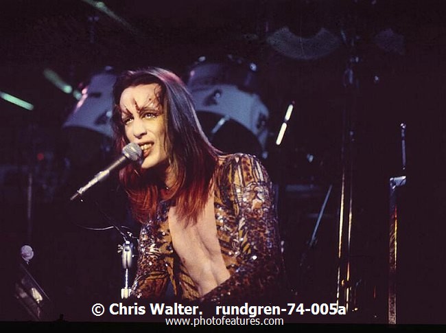 Photo of Todd Rundgren for media use , reference; rundgren-74-005a,www.photofeatures.com
