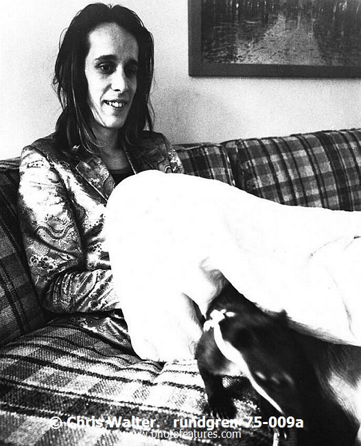 Photo of Todd Rundgren for media use , reference; rundgren-75-009a,www.photofeatures.com