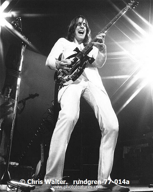 Photo of Todd Rundgren for media use , reference; rundgren-77-014a,www.photofeatures.com