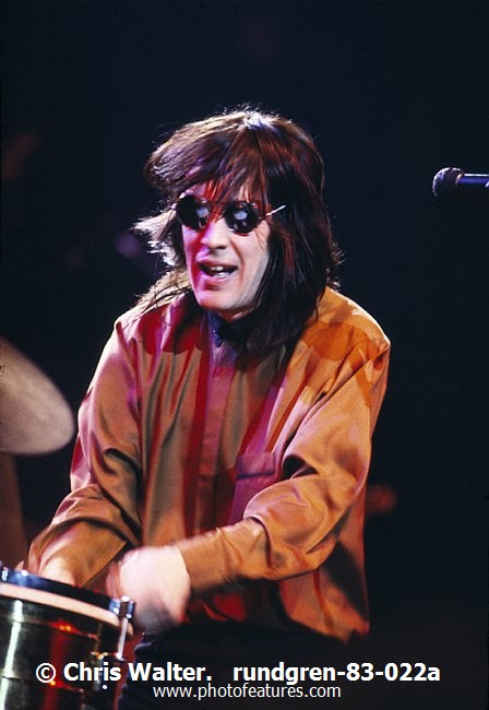 Photo of Todd Rundgren for media use , reference; rundgren-83-022a,www.photofeatures.com