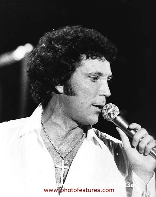 Photo of Tom Jones for media use , reference; tom-jones-80-023a,www.photofeatures.com