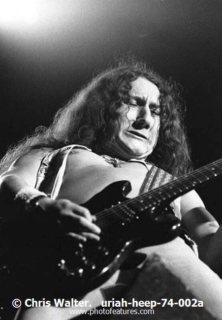 Photo of Uriah Heep for media use , reference; uriah-heep-74-002a,www.photofeatures.com