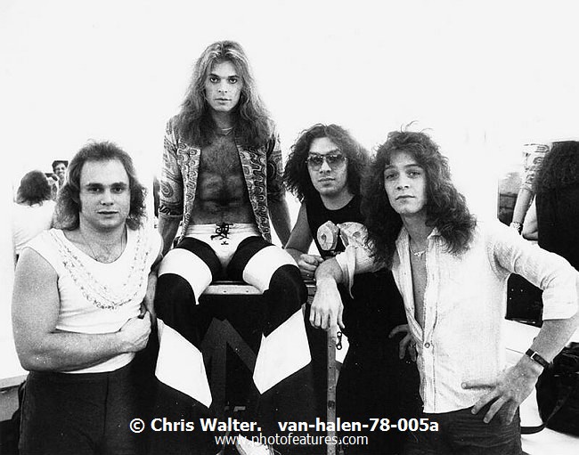Photo of Van Halen for media use , reference; van-halen-78-005a,www.photofeatures.com