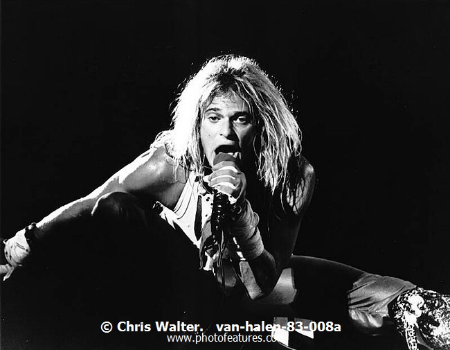 Photo of Van Halen for media use , reference; van-halen-83-008a,www.photofeatures.com
