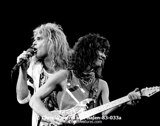Photo of Van Halen for media use , reference; van-halen-83-033a,www.photofeatures.com