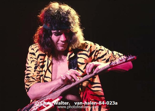 Photo of Van Halen for media use , reference; van-halen-84-023a,www.photofeatures.com