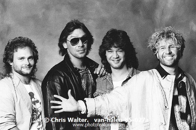 Photo of Van Halen for media use , reference; van-halen-85-027a,www.photofeatures.com