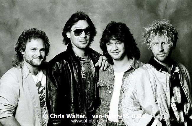 Photo of Van Halen for media use , reference; van-halen-85-031a,www.photofeatures.com