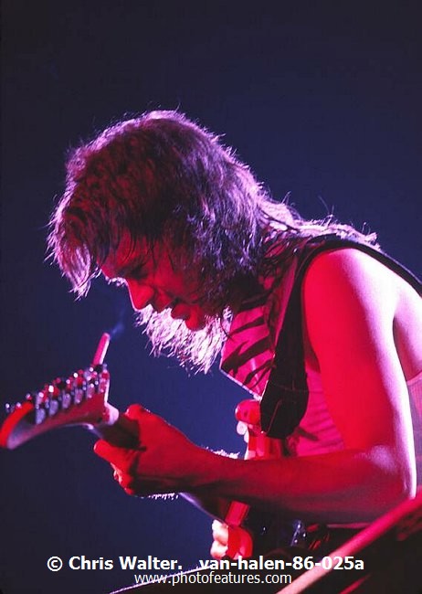 Photo of Van Halen for media use , reference; van-halen-86-025a,www.photofeatures.com