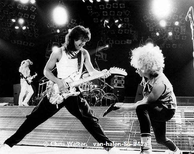 Photo of Van Halen for media use , reference; van-halen-86-042a,www.photofeatures.com